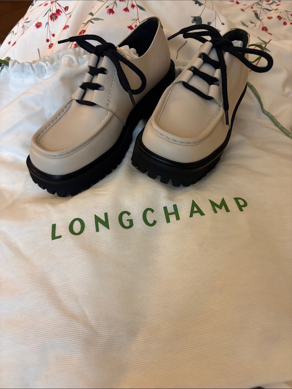 Longchamp La Voyageuse Derby shoe sz 37